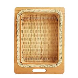Jadespace Modular Kitchen PVC Wicker Basket – 450x500x100mm, Brown, Rectangular Pull-Out Storage with Soft-Close Channels (100mm) 4H) Brand: Generic